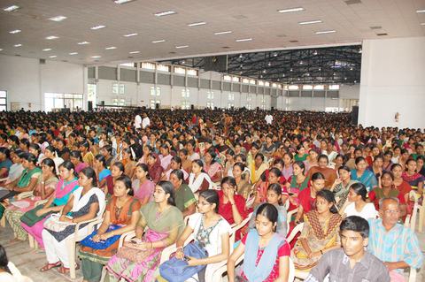 Students and guests at an awards function of the Trust